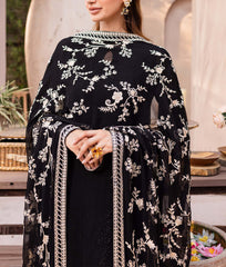 Grace S1219-Embroidered 3pc Sequence Chiffon dress with Embroidered Chiffon Dupatta.