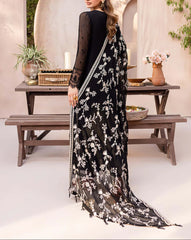 Grace Z(S1219)- Stitched Embroidered 3pc Sequence Chiffon dress with Embroidered Chiffon Dupatta.