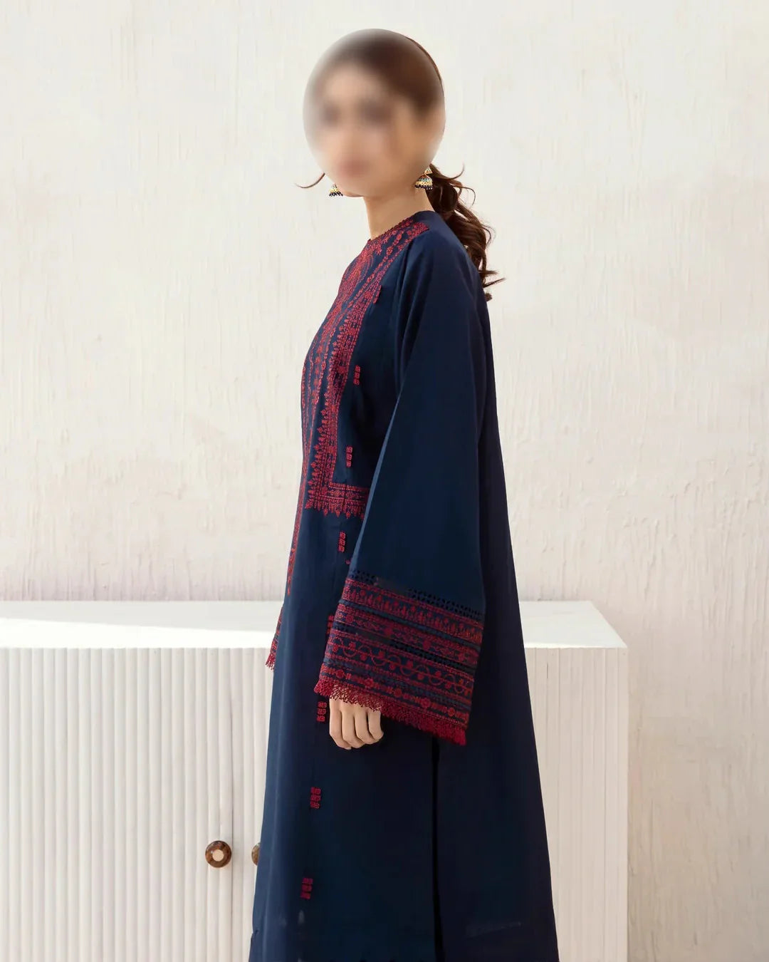 Grace Z-(S250) - Stitched Embroided 2pc lawn dress