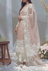 Grace S1264-Embroidered 3pc Lawn Dress With Embroidered Organza Dupatta.