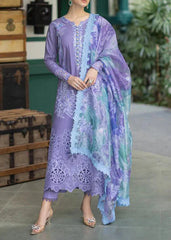 Grace Z-(S1113)- Stitched Embroidered 3pc CHIKANKARI Lawn dress with Printed Munar Dupatta.