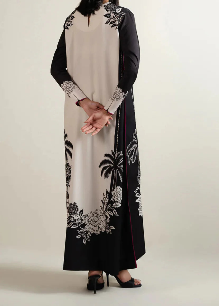 Grace W730 - Digital Printed 3pc Silk dress With Digital Printed Silk dupatta.