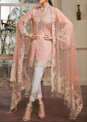 Grace S1246-Embroidered 3pc CHIKANKARI Lawn Dress With Embroidered Organza Dupatta.