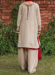 Grace W375-Embroidered 3pc Marina dress with Embroidered Marina shawl.