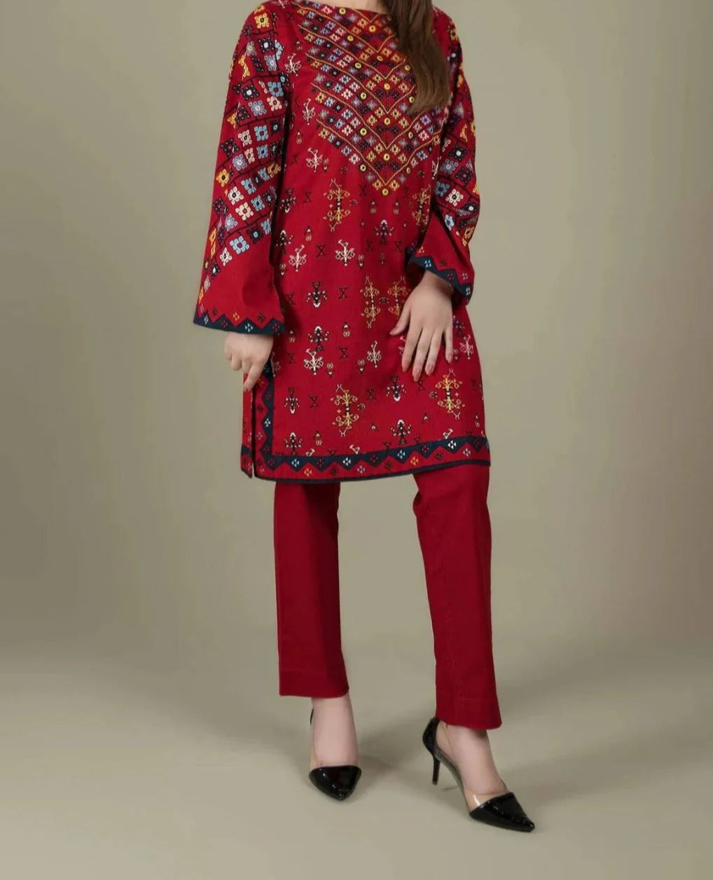 Grace W685- Embroidered 2pc Marina Dress.