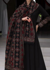 Grace Z-(W626)- Stitched Embroidered 3pc Marina Dress With Embroidered Marina Shawl.