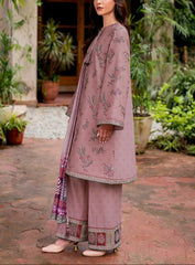 Grace S974-Embroidered 3PC Lawn Dress With Printed Munar Dupatta.