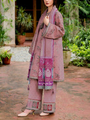 Grace S974-Embroidered 3PC Lawn Dress With Printed Munar Dupatta.
