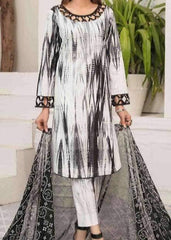 Grace W672- Digital Printed 3pc linen dress with Digital printed chiffon dupatta