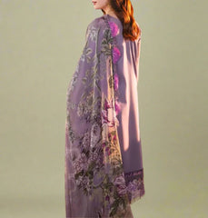 Grace S1266-Embroidered 3pc CHIKANKARI Lawn Dress With Printed Munar Dupatta.