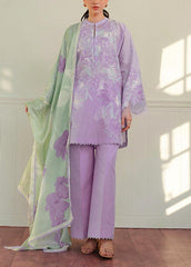 Grace S1127-Embroidered 3pc Lawn Dress With Printed Munar Dupatta.
