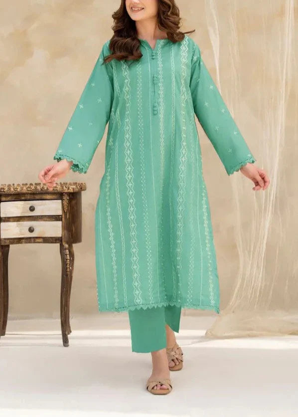 Grace Z87- Stitched Embroidered 2PC Lawn dress.