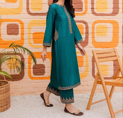 Grace Z-(S474)- Stitched Embroidered 2pc lawn dress