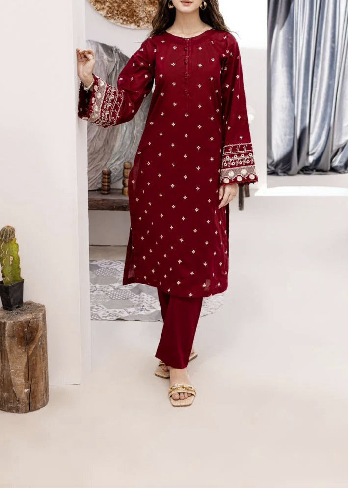 Grace S1217-Embroidered 2pc Lawn Dress
