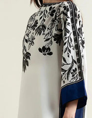 Grace Z-(W728 ) - Stitched Digital Printed 3pc Silk dress With Digital Printed Silk dupatta.