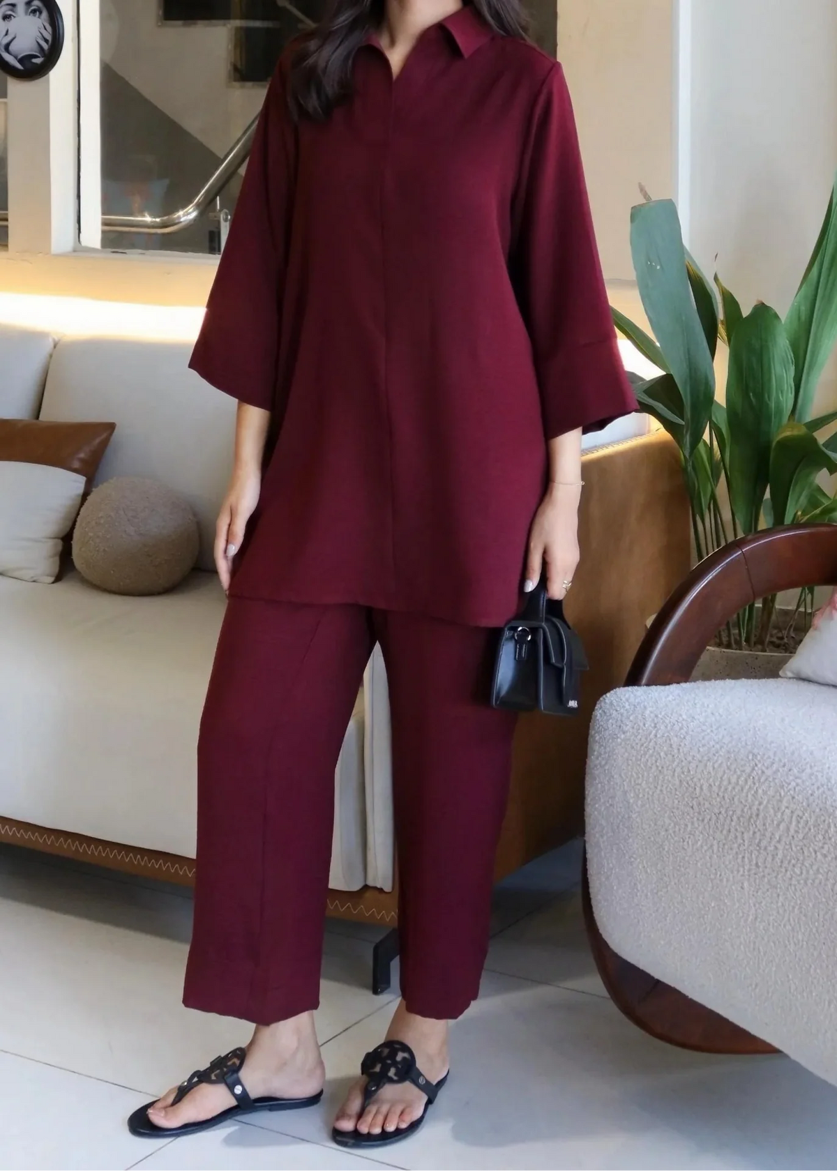 C-S 023- STITCHED 2PC DHANAK CO-ORD SET.