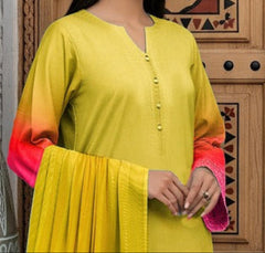 Grace W789 - Digital Printed 3pc Silk dress With Digital Printed Silk dupatta.