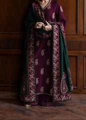 Grace W775 - Embroidered 3pc Marina Dress With Embroidered Marina Shawl.