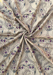 Sarinnah D20-Formal heavy Embroidered Karandi Shawl