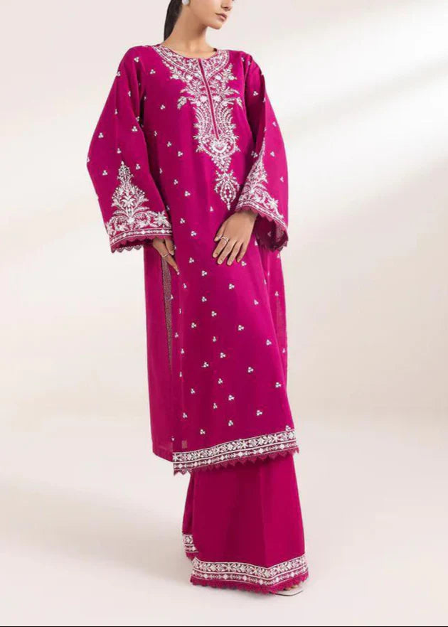 Grace S985-Embroidered 3PC Lawn Dress With Printed Munar Dupatta.