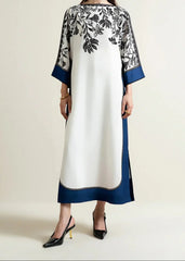 Grace Z-(W728 ) - Stitched Digital Printed 3pc Silk dress With Digital Printed Silk dupatta.