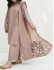 Grace S1271-Embroidered 3pc Lawn Dress With Embroidered Munar Dupatta.