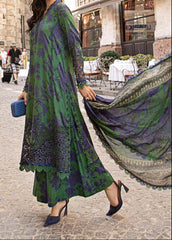 Grace W821 - Digital Printed 3pc Karandi Dress With Digital Printed Karandi Shawl.