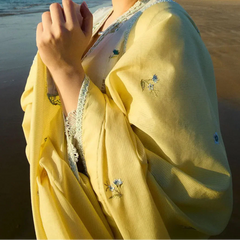 Grace Z-(S1284) - Stitched Embroidered 3pc Lawn Dress With Printed Munar Dupatta.