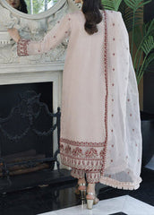 Old Rose– Embroidered Chiffon Unstitched 3Pc Suit.