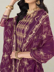 Marjanda – Embroidered Chiffon Unstitched 3Pc Suit