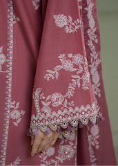 Grace W800-Embroidered 3pc Marina Dress With Embroidered Chiffon Dupatta.