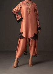 Grace Z-(W727 ) - Stitched Digital Printed 3pc Silk dress With Digital Printed Silk dupatta.