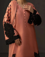 Grace Z-(W727 ) - Stitched Digital Printed 3pc Silk dress With Digital Printed Silk dupatta.