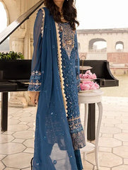 Grace Z-(Merakish Luxury) -Stitched Embroidered chiffon 3Pc Suit