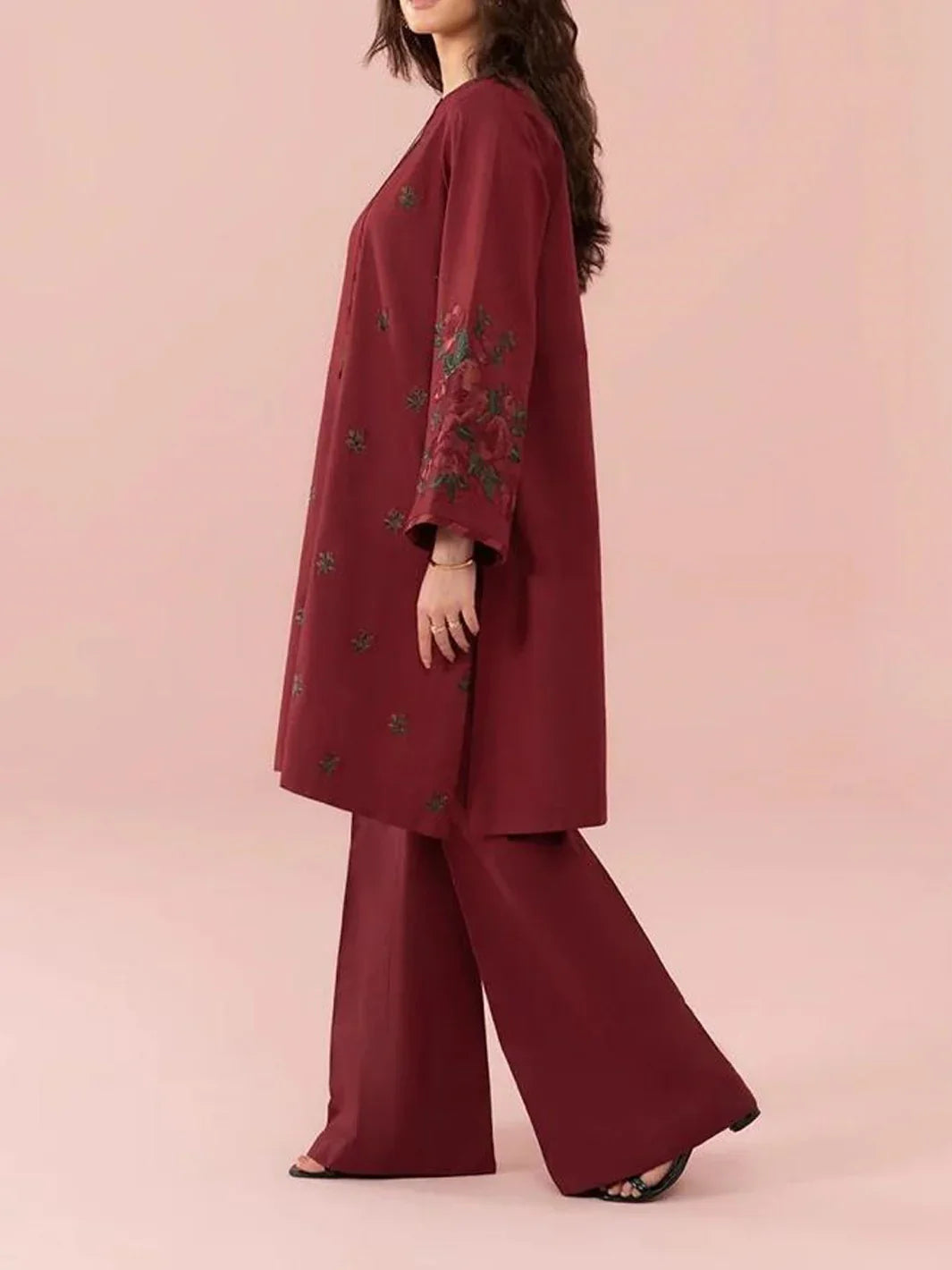 Grace Z-(W199)- Stitched Embroidered 2pc marina dress