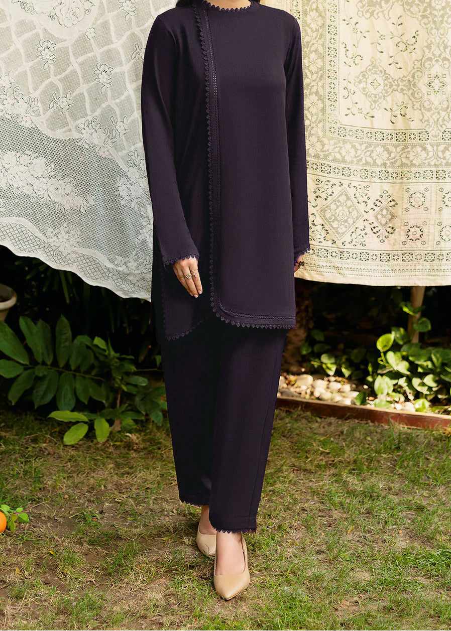 C-S 029- STITCHED 2PC DHANAK CO-ORD SET.