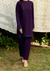 C-S 017- STITCHED 2PC DHANAK CO-ORD SET.