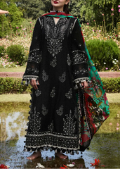 Grace S1152-Embroidered 3pc Lawn Dress With Printed Munar Dupatta.