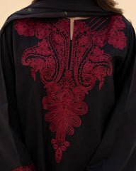 Grace Z-(S1285) - Stitched Embroidered 3pc Lawn Dress With Printed Munar Dupatta