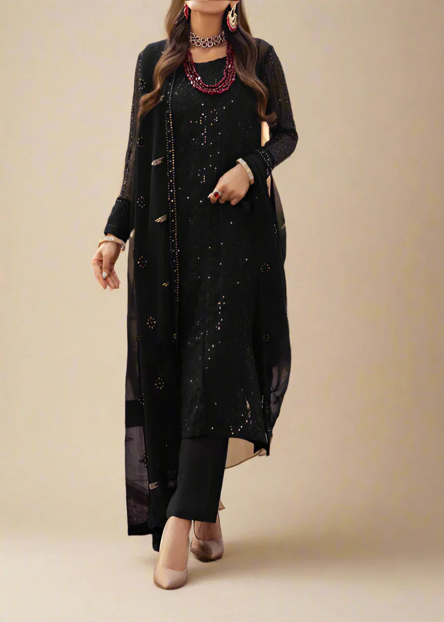 EIRA – Embroidered Chiffon Unstitched 3Pc Suit
