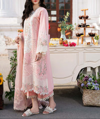 Grace S1272-Embroidered 3pc CHIKANKARI Lawn Dress With Embroidered Organza Dupatta.